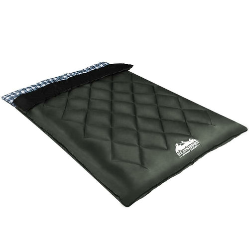 Weisshorn Sleeping Bag Double Pillow Thermal Camping Hiking Tent Grey